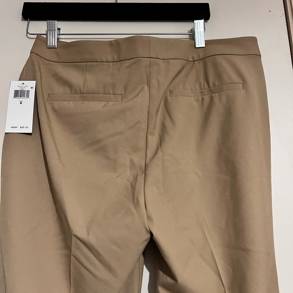 NWT LAUREN RALPH LAUREN NEW Women's Camel Straight Flat Front Dress Pant… - Picture 3 of 7